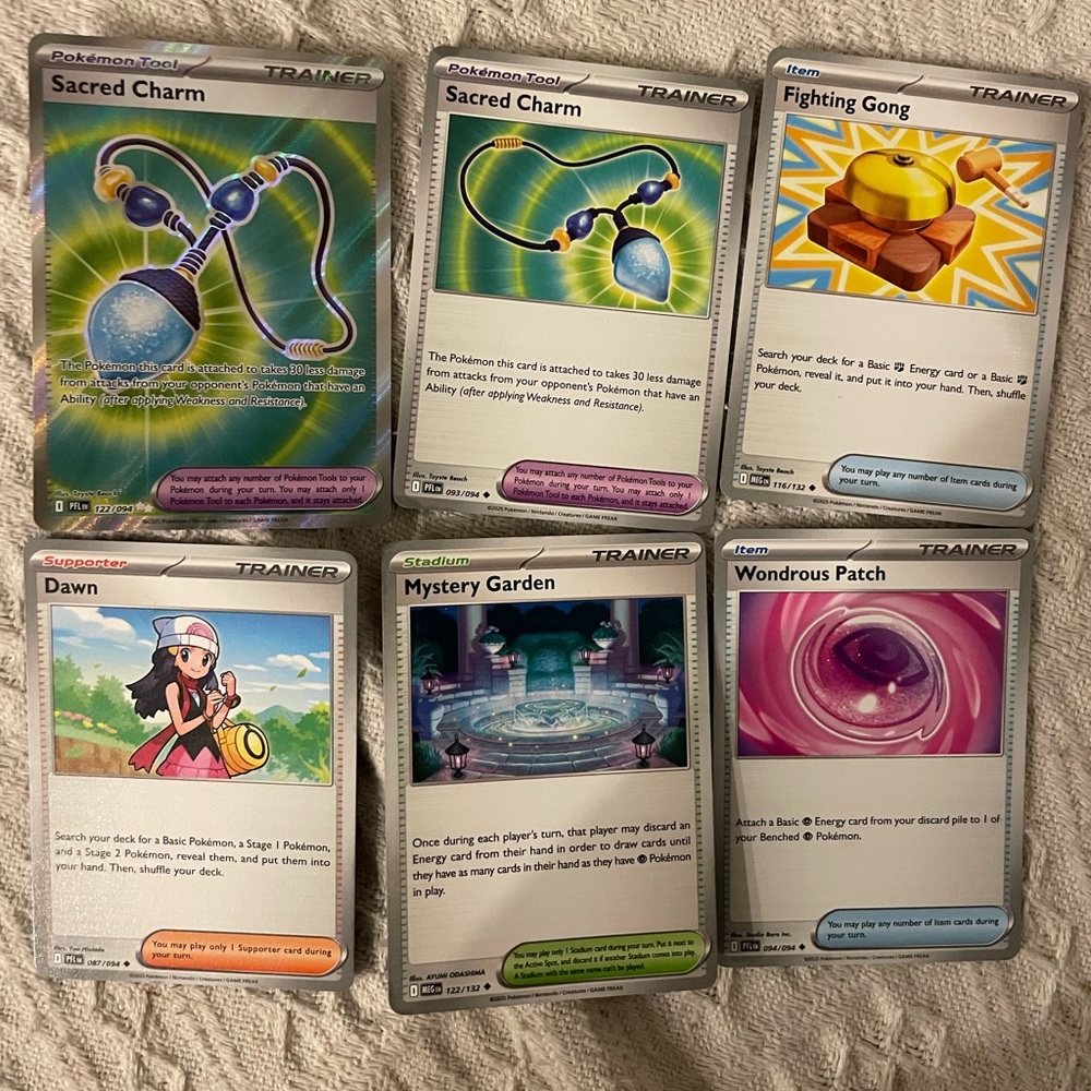 Pokemon Trainer Card Collection - Blue, Yellow, Green